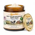 Remedyze Beef Tallow Magnesium Body Balm, Fragrance Free, 2 oz jar